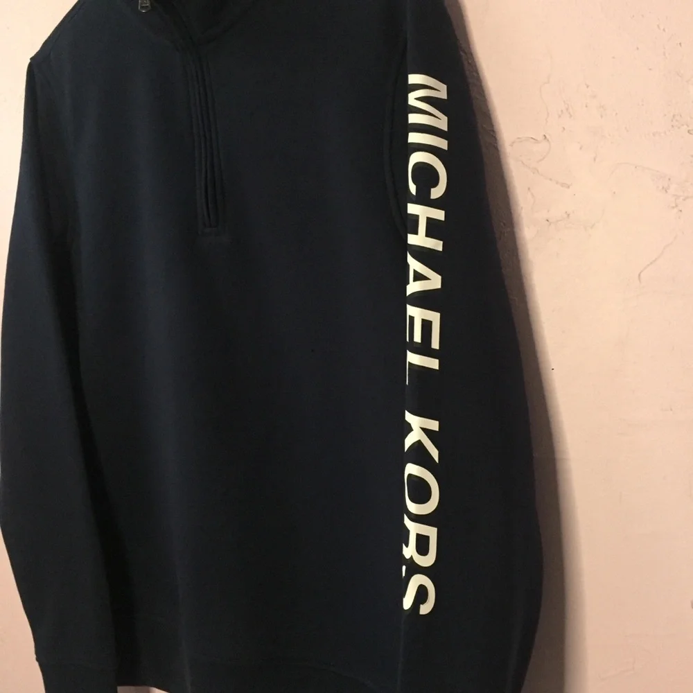 Michael Kors Midnight Turtleneck Sweatshirt Sweater 1/4 Zip Up MK NWT Logo - Picture 5 of 8